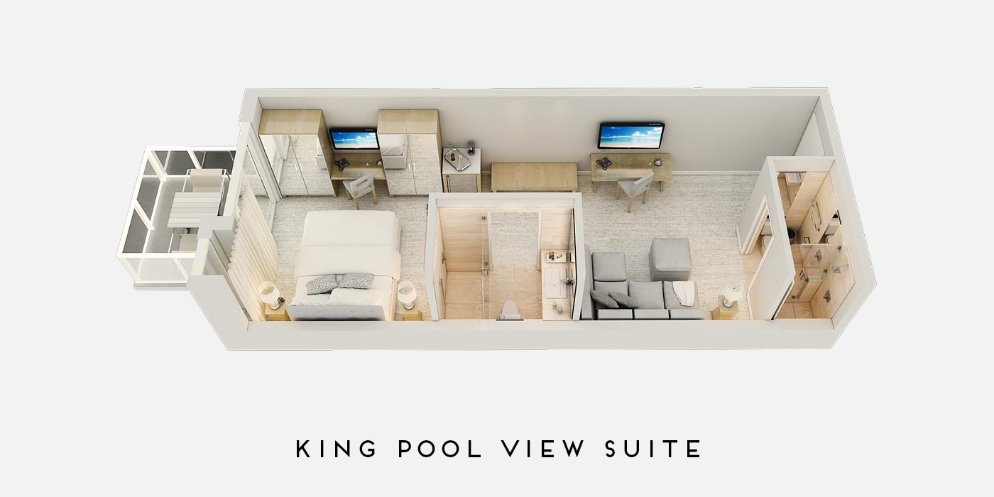 king pool view suite floorplan