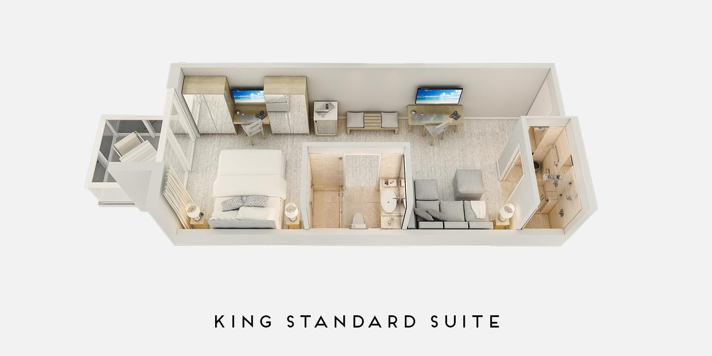 king standard room floorplan