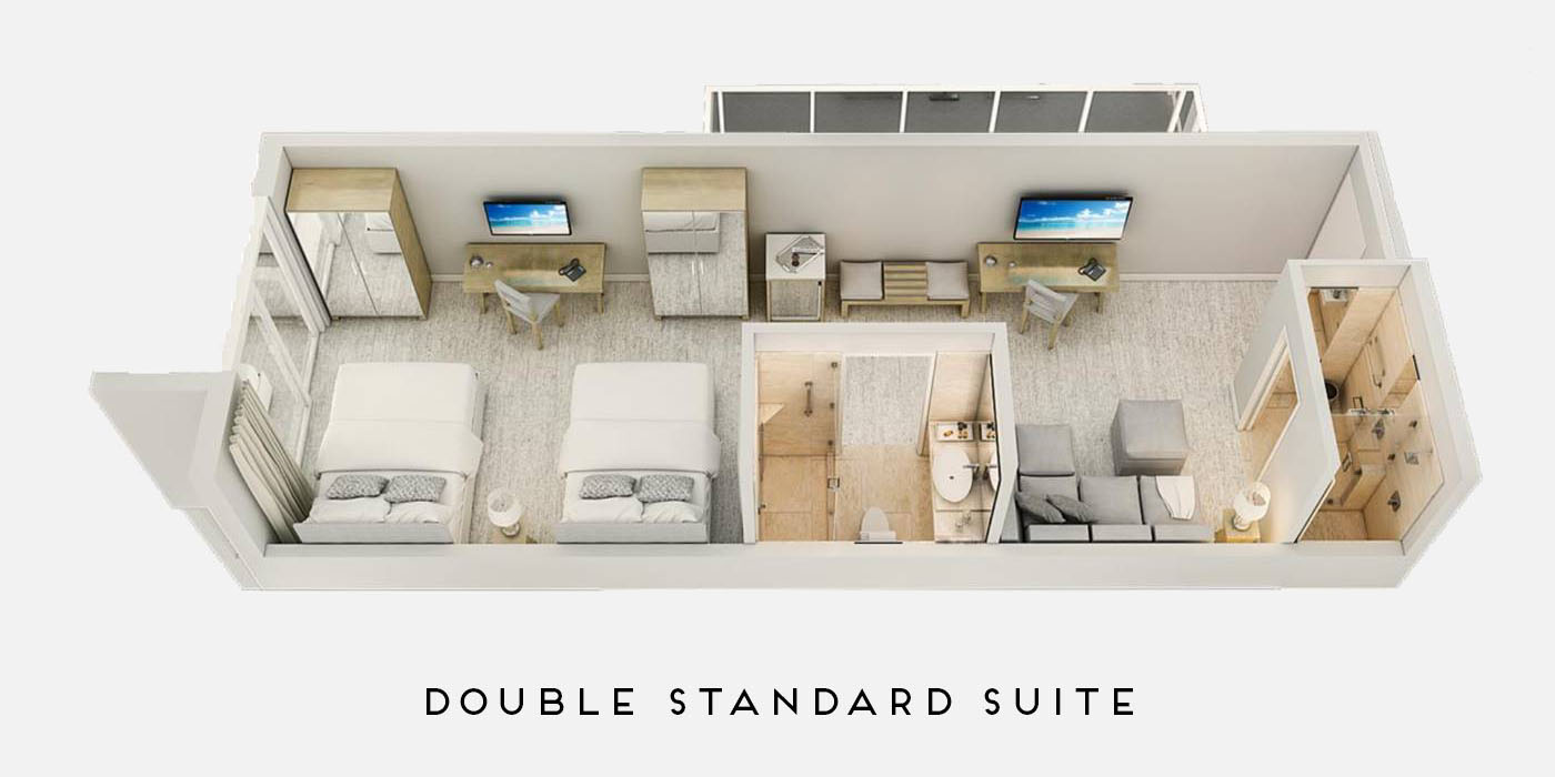 double standard suite floorplan