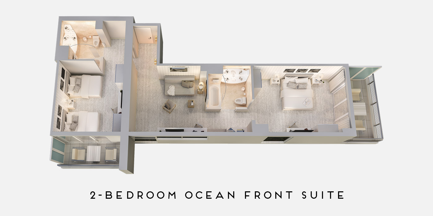 2-Bedroom Ocean Front Suite
