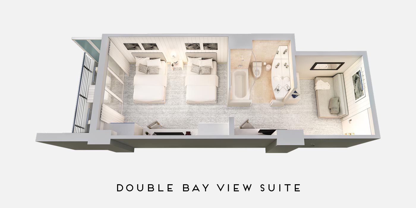 double bay view suite floorplan